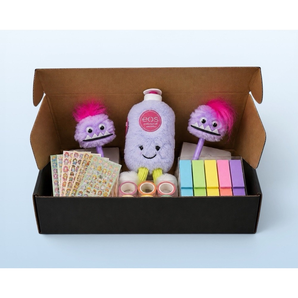 ZURU EOS Lotion Bottle Plush Desk Explorer Box Cute Kawaii Gift Bundle